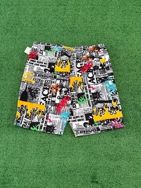 Men's Multi-Color Graphic Print Shorts